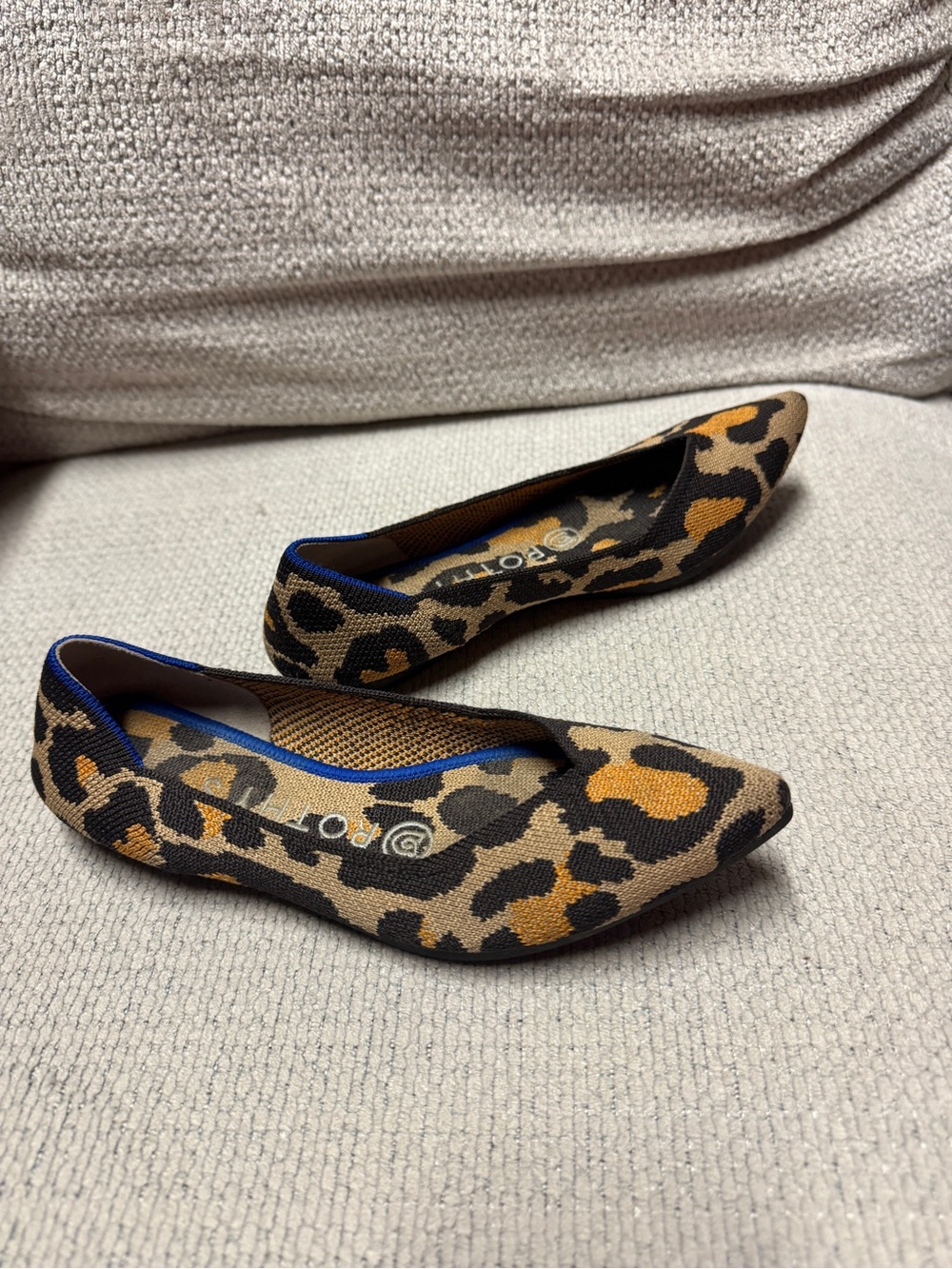 Rothy's The Point II Leopard Print Size 5 - Picture 6 of 7